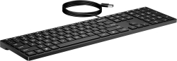 Клавиатура мембранная HP 320K, 109key, USB-A, EN/UK, чорний 9SR37UT
