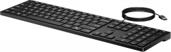 Клавиатура мембранная HP 320K, 109key, USB-A, EN/UK, чорний 9SR37UT