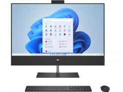 Комп'ютер персональний моноблок HP Pavilion 31.5" UHD IPS, Intel i7-13700T, 16GB, F512GB, NVD3050-4, WiFi, кл+м, DOS, чорний A45E7EA