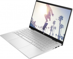 Ноутбук HP Pavilion x360 14-ek2005ua 14" FHD IPS Touch, Intel 5-120U, 16GB, F512GB, UMA, DOS, сріблястий AQ8P3EA