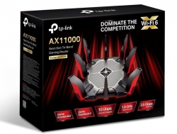 Маршрутизатор TP-LINK ARCHER AX11000 8xGE LAN 1xGE WAN BT USB3.0 USB-C MU-MIMO OFDMA 3-band ARCHER-AX11000