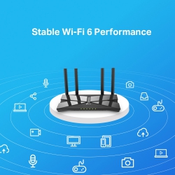 Маршрутизатор TP-LINK ARCHER AX1500 4xGE LAN 1xGE WAN MU-MIMO OFDMA ARCHER-AX1500