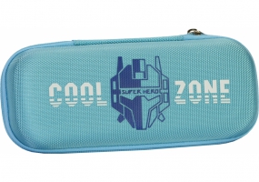 Пенал з тисненням, 1 відділення COOLFORSCHOOL B-8007-lt.blue