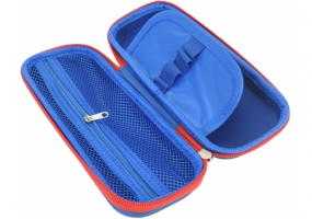 Пенал с тиснением, 1 отделение COOLFORSCHOOL B-8007-lt.blue B-8010-dk.blue