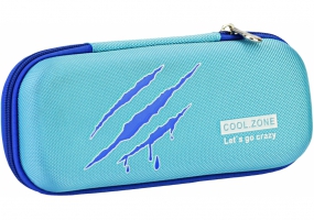 Пенал з тисненням, 1 відділення COOLFORSCHOOL B-8010-lt.blue