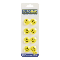 Комплект магнитов СМАЙЛИК, 8 шт *20 мм Buromax BM.0031