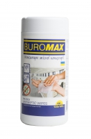 Салфетки антисептические, влажные, 100 шт. в пластиковой тубе Buromax BM.0805