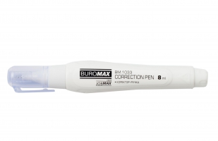 Коректор-ручка, 8 мл, Jobmax, спиртова основа, металевий наконечник Buromax BM.1033