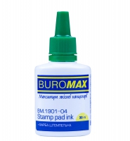 Краска штемпельная 30мл, зелен. Buromax BM.1901-04