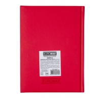 Дневник недатированный GENTLE, A5, красный, штуч.кожа/поролон, 336 стр. Buromax BM.20090-05