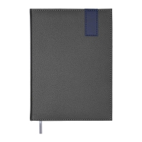 Дневник недатированный VERTICAL, A5, серый, штуч.кожа/поролон, 336 стр. Buromax BM.20160-09