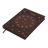 Щоденник недатований поліграфічний ZODIAK, A5, темно-коричневий, 336 стор Buromax BM.20670-19