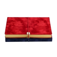 Щоденник недатований VELOUR, A5, червоний, штуч.шкіра, 336 стор Buromax BM.20770-05