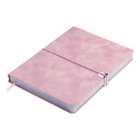 Щоденник недатований VELOUR, A5, рожевий, штуч.шкіра, 336 стор Buromax BM.20770-10