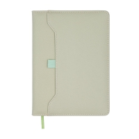 Дневник недатированный SAVANA, A5, серый, штуч.кожа, 336 стр. Buromax BM.20800-09