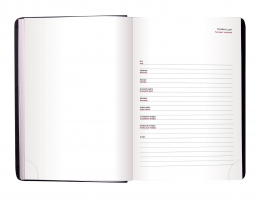 Дневник недатированный BASE A4, черный, бувинил/поролон Buromax BM.2094-01