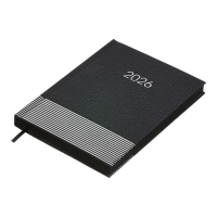 Щоденник датований 2026 PARALLEL, A5, чорний Buromax BM.2107-01