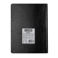 Дневник датированный 2026 MEMORY, A5, черный, штуч.кожа Buromax BM.21151-01