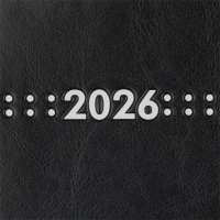 Дневник датированный 2026 MEMORY, A5, серый, штуч.кожа Buromax BM.21151-09