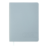 Щоденник датований 2026 LIGHT MORANDI, A5, світло-синій, штуч.шкіра Buromax BM.21158-30