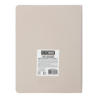 Дневник датированный 2026 LIGHT MORANDI, A5, молочный, штуч.кожа Buromax BM.21158-37