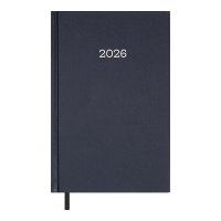 Дневник датированный 2026 SIMPLE, A5, синий, бумвинил Buromax BM.21166-02