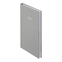 Дневник датированный 2026 SIMPLE, A5, серый, бумвинил Buromax BM.21166-09