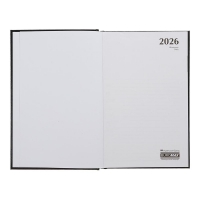 Дневник датированный 2026 URBAN, A5, черный, бумвинил Buromax BM.21169-01