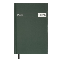 Дневник датированный 2026 URBAN, A5, зеленый, бумвинил Buromax BM.21169-04