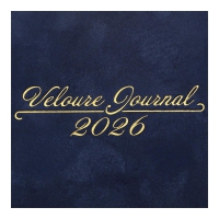 Щоденник датований 2026 VELOUR, A5, синій, штуч. шкіра Buromax BM.2134-02