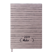 Щоденник датований 2019 RELAX, A5, 336 арк., золото Buromax