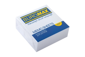 Блок белой бумаги для заметок 80х80х30мм, скл. Buromax BM.2200