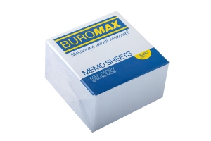 Блок белой бумаги для заметок 80х80х50мм, скл. Buromax BM.2204