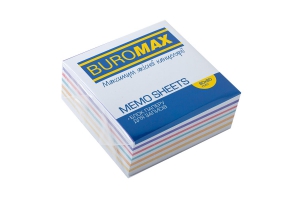 Блок бумаги для заметок "Зебра" 80х80х30мм., не скл. Buromax BM.2253