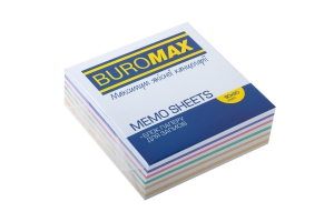Блок бумаги для заметок "Зебра" 90х90х30мм, не скл. Buromax BM.2257