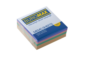 Блок паперу для нотаток "Декор" 80х80х30мм, скл. Buromax BM.2272