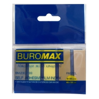 Закладки пластикові PASTEL, з клейким шаром, 45x12 мм, 5 кол. по 25 арк. Buromax BM.2302-99