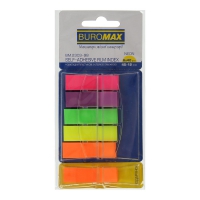 Закладки POP-UP (5+1)х40л. пластик. NEON 45x12мм, асорті Buromax BM.2303-98
