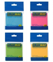 Блок для нотаток NEON 76х76мм, 100арк., асорті Buromax BM.2312-98