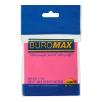 Блок для нотаток NEON 76х76мм, 100арк., асорті Buromax BM.2312-98