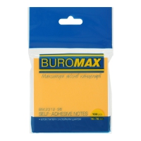 Блок для нотаток NEON 76х76мм, 100арк., асорті Buromax BM.2312-98