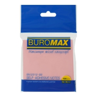 Блок для нотаток 76х76мм, 100арк., асорті Buromax BM.2312-99