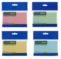 Блок для нотаток 76х127мм, 100арк., асорті Buromax BM.2314-99