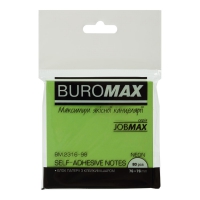 Блок для нотаток NEON 76х76мм, 80арк., асорті Buromax BM.2316-98