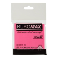 Блок для нотаток NEON 76х76мм, 80арк., асорті Buromax BM.2316-98