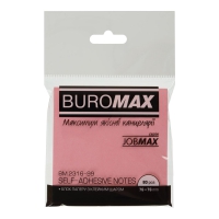 Блок для нотаток 76х76мм, 80арк., JOBMAX, асорті Buromax BM.2316-99