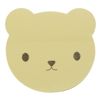 Блок для нотаток з клейким шаром BEAR 70х70 мм, 50 аркушів, пісочний Buromax BM.2318-22