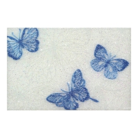 Блок пластиковий для нотаток з клейким шаром BUTTERFLY ARABESKI, 50x75мм, 50 арк., прозорий, блискучий, білий перламутр Buromax BM.2325-31