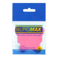 Блок для нотаток "Метелик", 50 арк., асорті, неон Buromax BM.2364-99