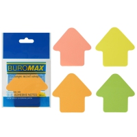 Блок для заметок "Стрелка", 50 арк., ассорти, Buromax неон BM.2366-99